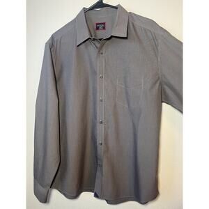 Untuckit Mens Sangiovese Shirt Size XL Gray Button Wrinkle Free Long Sleeve